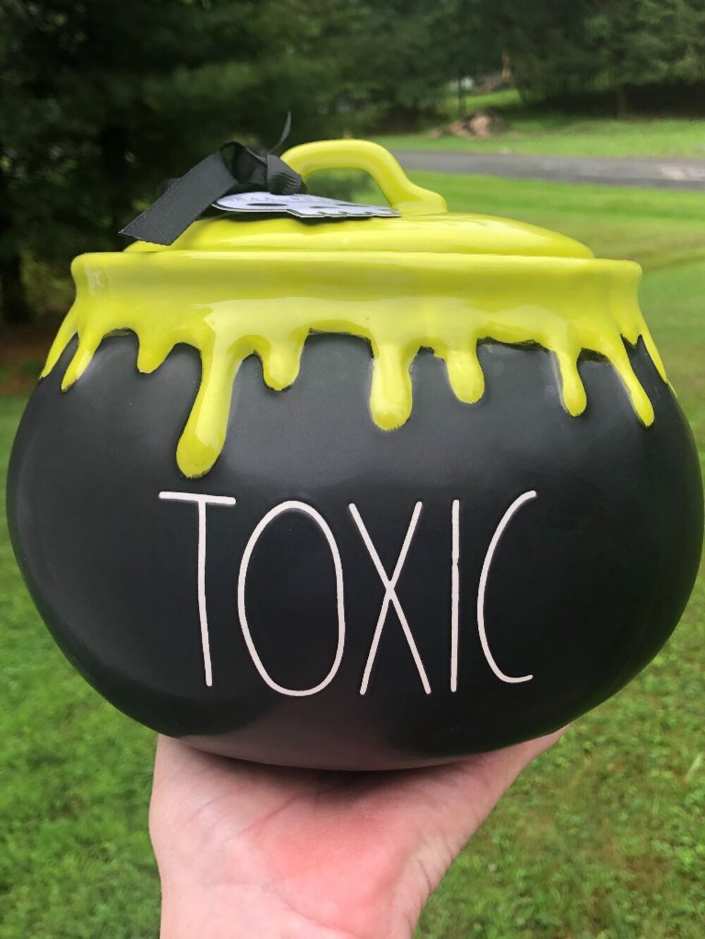NWT Rae Dunn Halloween Witch's Cauldron "Toxic"
